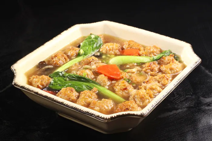 醋焖素菜丸 (2)