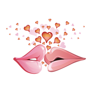嘴唇爱心情人节