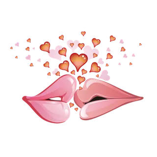嘴唇爱心情人节