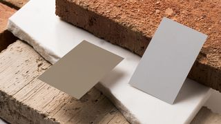 石块背景正反面高档轻奢名片样机