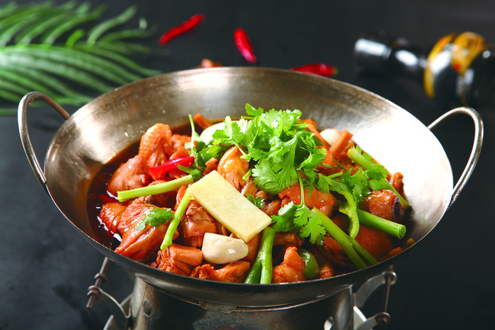 干锅美食焖锅湘菜麻辣香辣纸锅热干锅土鸡