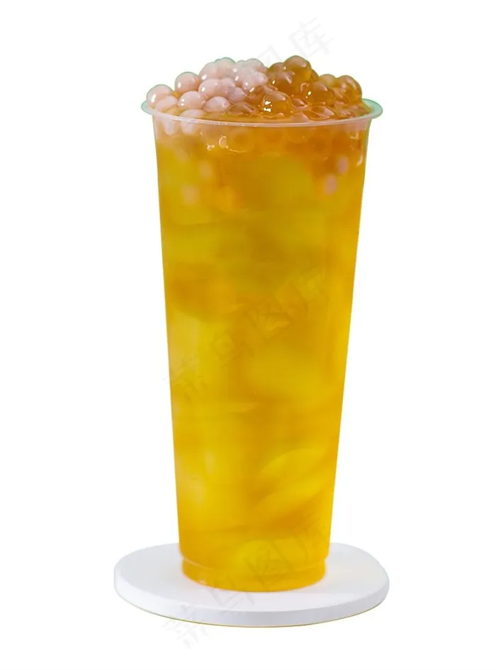 珍珠芋圆双拼冷饮奶茶图片（PNG免抠图）