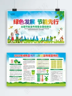 2021年全国 节能宣传周 展板 节能周展板 全国节能
