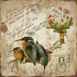 欧式花鸟装饰画