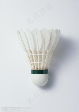 球类运动羽毛球侧面特写