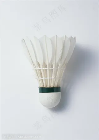 球类运动羽毛球侧面特写