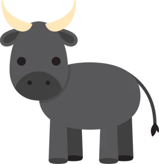 黑牛线条画素材现代农业