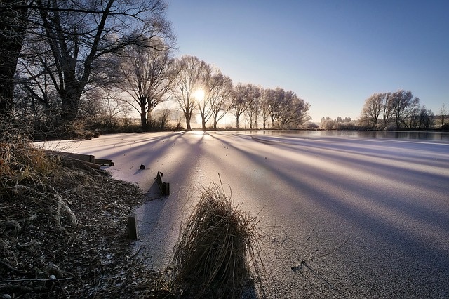 冬天白雪背景风景