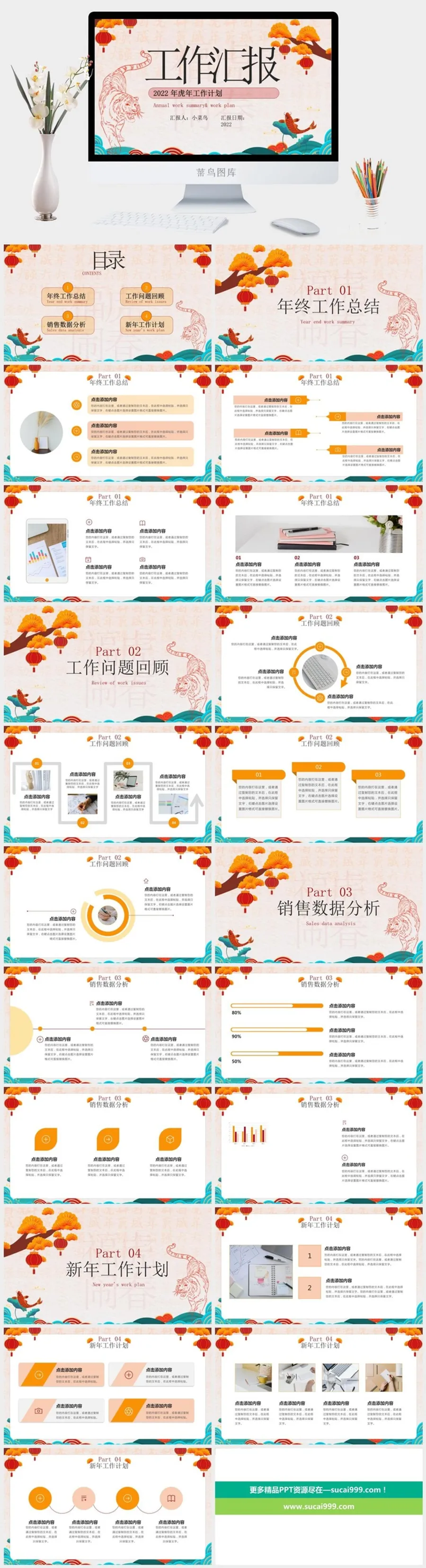 总结报告新年元旦2022虎年春节年终工作总结报告