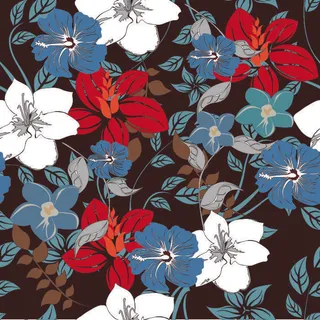 花卉唯美手绘花朵面料纹理手机壳布料面料印花服装矢量图案素材