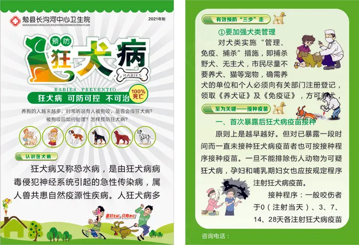  狂犬病预防 cdr矢量模版下载