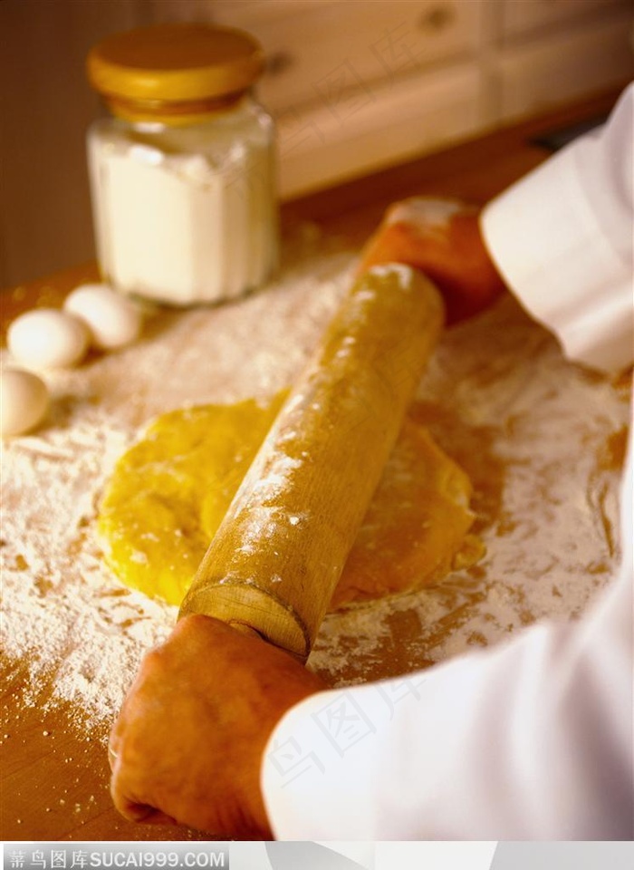 美食制作-正在敢开的面饼