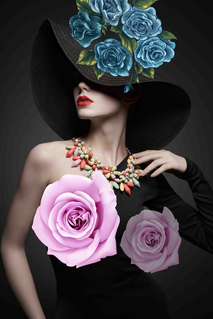 北欧美女装饰画 