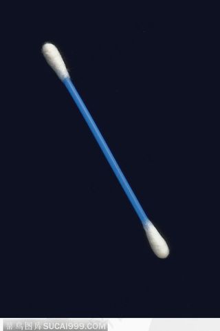 蓝色棉签