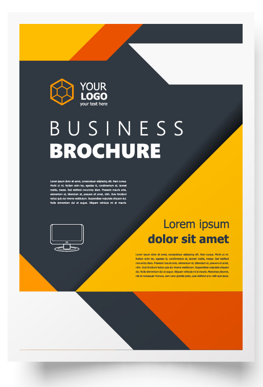 包装宣传册设计模板传单页抽象商务宣传册A4模板创意封面趋势宣传