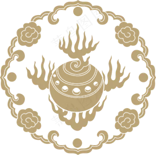 中国风传统吉祥寓意图案古代喜庆祥瑞纹样纹饰PNG免抠