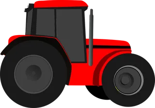 拖拉机卡通现代农业