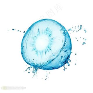 水背景水果插画