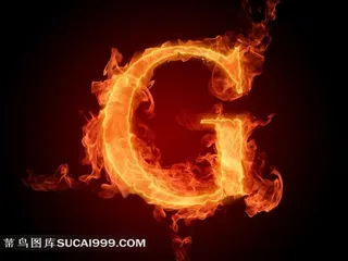 超清火焰字G
