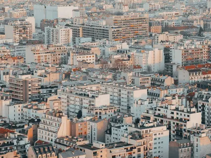 现代高楼住宅俯视图 现代高楼住宅俯视图