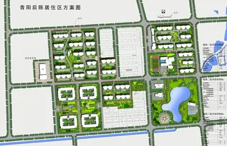 泗洪县青阳镇后陈居住小区平面图