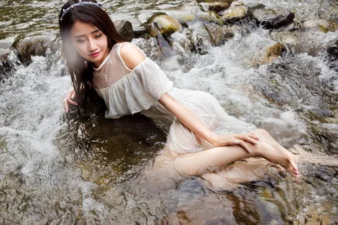 摄影图片人物美女模特照片