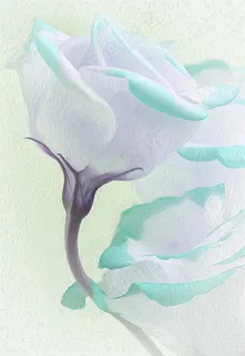 蓝色玫瑰油画 蓝色玫瑰油画