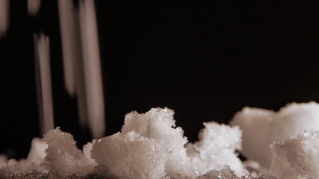 雪, 降雪, 雪花, 黑色的, 背景, 影响, 寒冷的