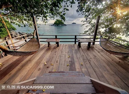 海边度假村的观光凉台风景图片 海边度假村的观光凉台风景图片