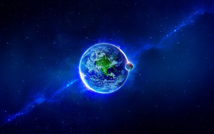 太空宇宙地球风景图片
