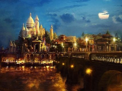 城市壁纸之城堡之夜