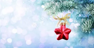 小清新简约蓝色新年海报背景高清图