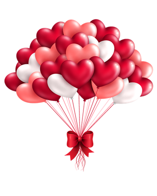 粉色气球爱心
