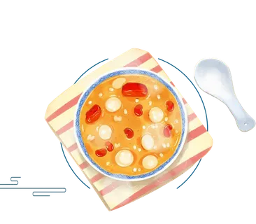 腊八元素-卡通腊八节腊八粥艺术字体八宝粥PNG免扣腊八海报装饰插画PNG素材