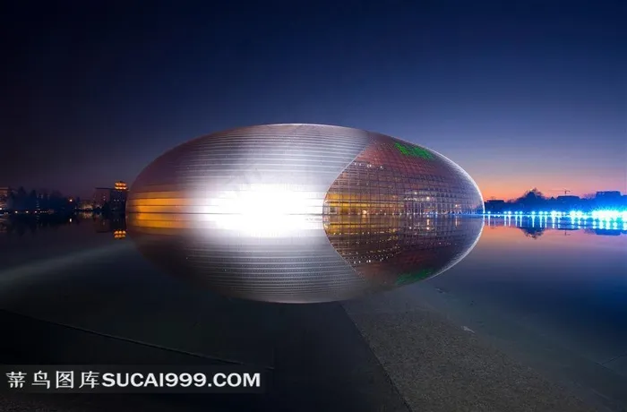 北京国家大剧院优美的外景