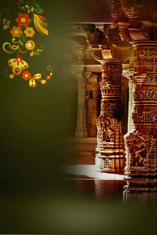 南瓜花枝绿色玄关