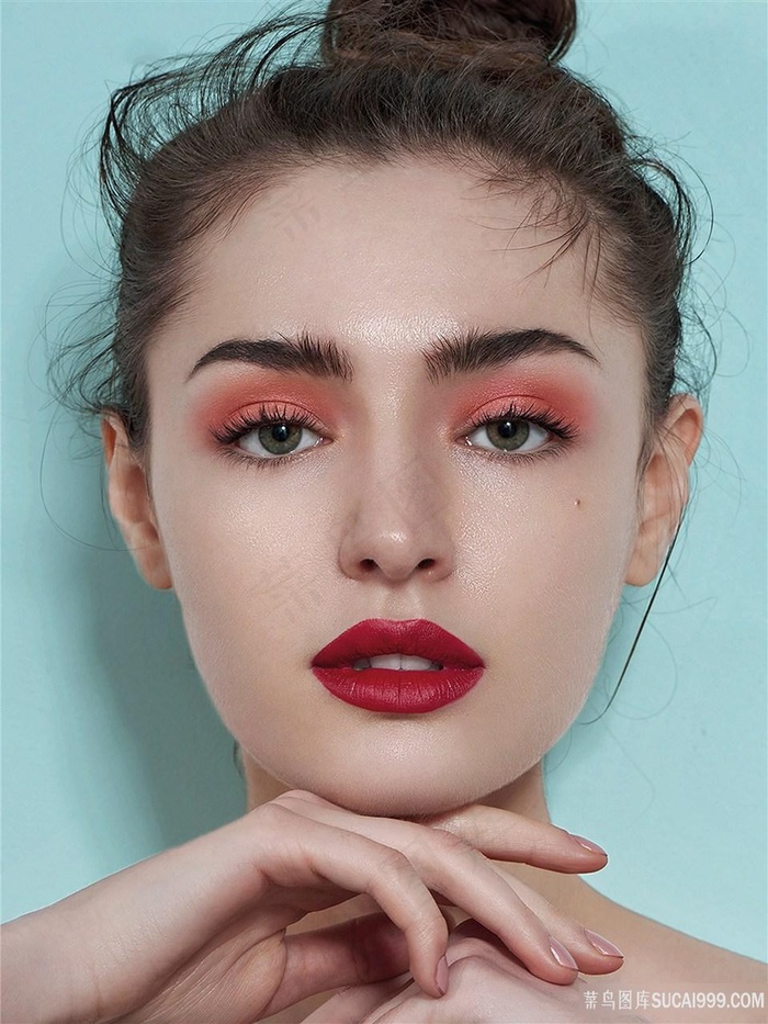 化妆品模特美容