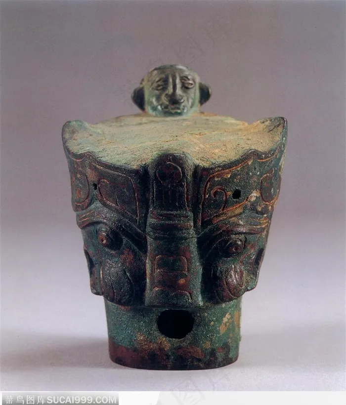 中华传统-青铜人面像