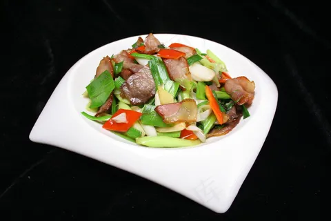 0357青蒜炒大片腊肉 0357青蒜炒大片腊肉