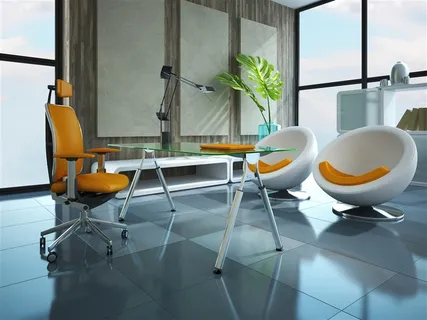 书房里的书桌沙发摆设家居摄影高清图片 书房里的书桌沙发摆设家居摄影高清图片