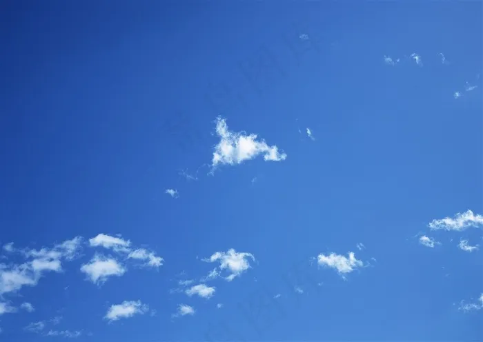 蓝天白云风景云层素材