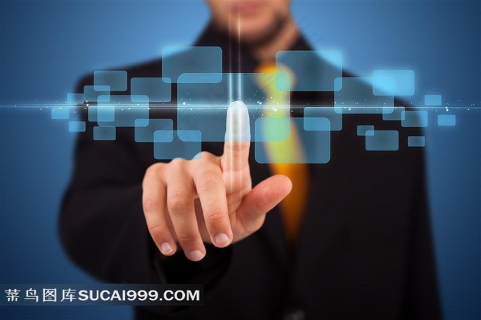 触控商务信息的职业人士