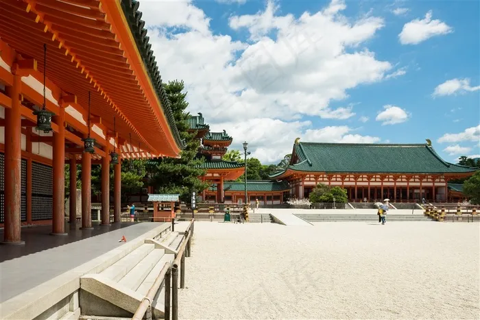 日本平安神宮建筑素材图片