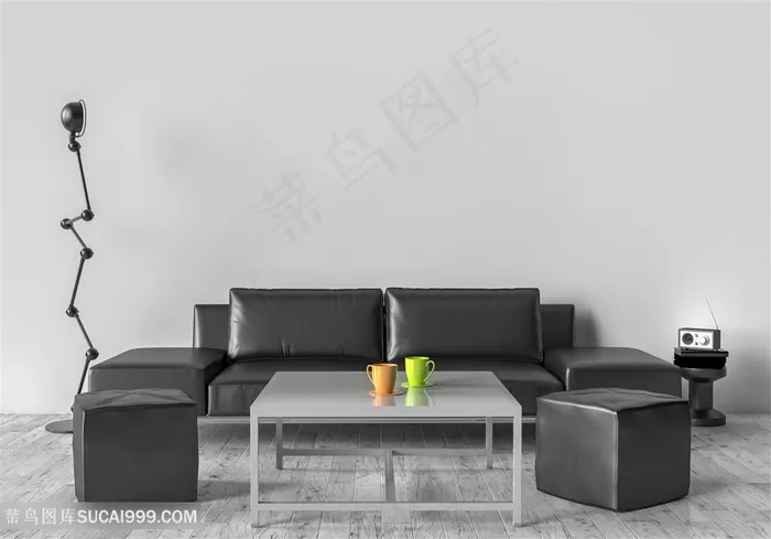 时尚沙发软装效果图