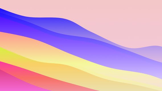 极简剪纸波浪弥散光渐变背景图