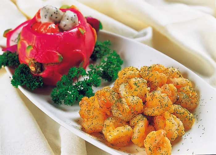 CXC01688火龙果拼时萝虾