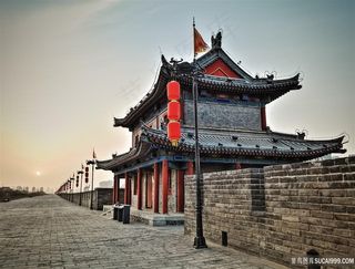 仿古影视城建筑图片