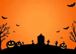 狂欢万圣节橙色背景