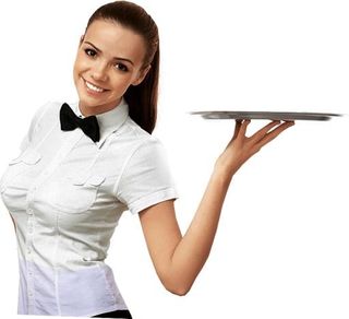 女服务员 PNG免抠