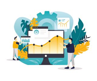 扁平化人物场景办公互联网等距ai矢量设计网页海报UI素材插画